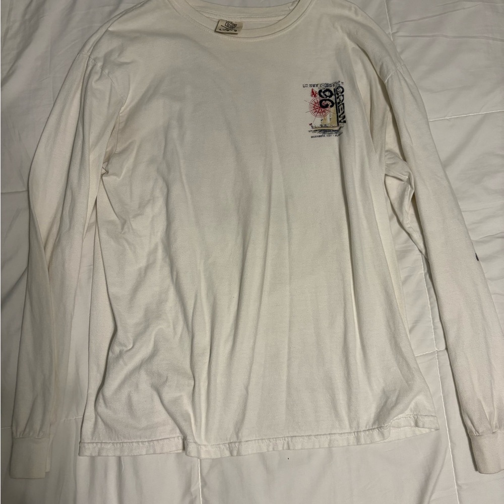 Comfort Colors Cream Long Sleeve Tee MANASOTA KEY